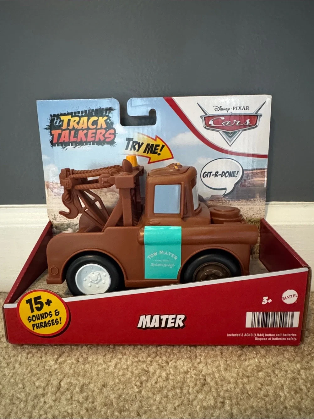 Lot of 2 2021 Disney Pixar Cars Track Talkers Lightning McQueen & Tow Mater